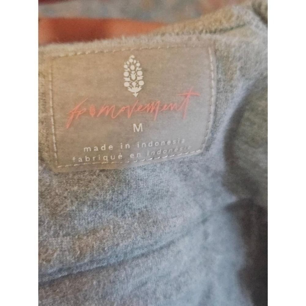 Free People Movement Hot Shot Onesie Heather Gray Relaxed Jumpsuit Womens Medium - Picture 12 of 12